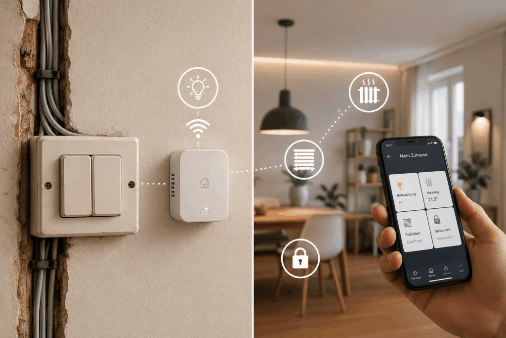 Smart Home Nachrüstung durch Budde Elektrotechnik in bestehender Elektroinstallation